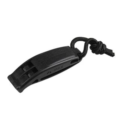Mil-Tec Black Signaling Whistle Tactical MOLLE