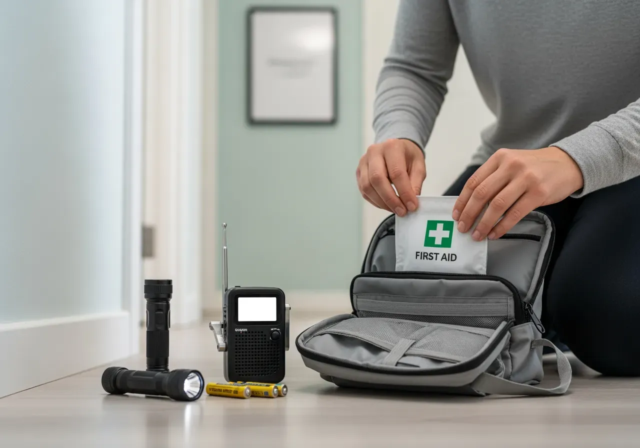 Lager på lager med nödfilt